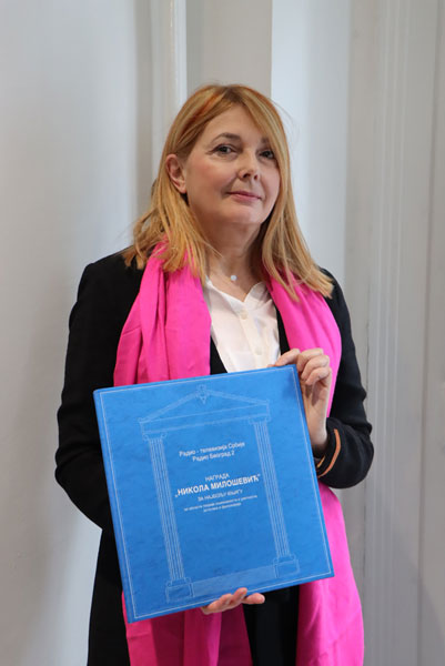 Gorana Raičević, redovna profesorka na Filozofskom fakultetu u Novom Sadu, dobitnica nagrade 